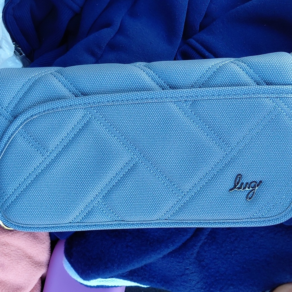 Blue Textured Women's Bag
